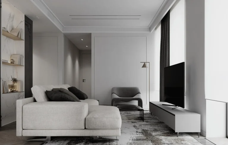บริษัท one nine one interior design and decor รับออกแบบตกแต่งภายในบ้านสไตล์โมเดิร์น modern style สีเทา