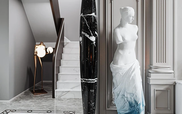 one nine one discreet luxury interior design ช่วยเลือกเทคนิคงานศิลปะ