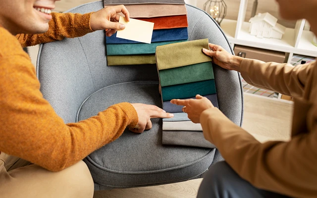 one nine one discreet luxury interior design ช่วยเลือกและออกแบบวัสดุหุ้มโซฟา