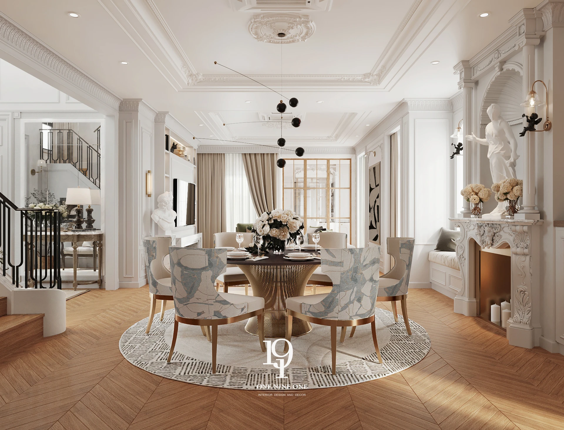 ผู้รับเหมาออกแบบตกแต่งภายในครบวงจรจาก one nine one discreet luxury interior design