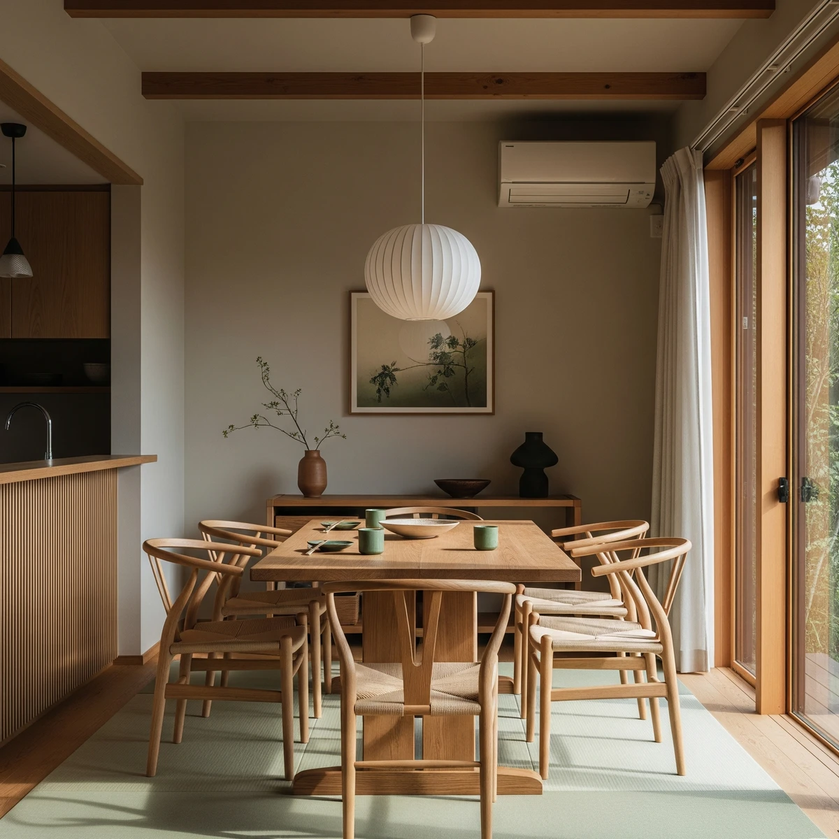 ออกแบบตกแต่งห้องกินข้าวสวย ๆ ในบ้านสไตล์ japanese minimal