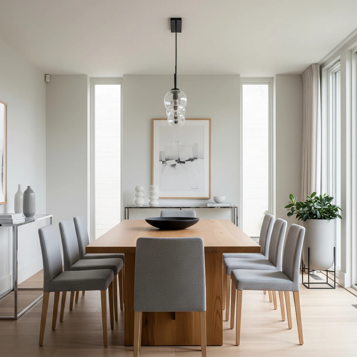 ออกแบบตกแต่งห้องกินข้าวในบ้านหรู ๆ สไตล์ minimal