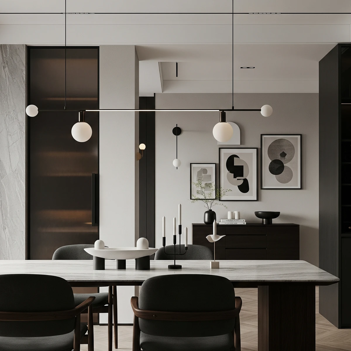 ออกแบบตกแต่งห้องกินข้าวสวย ๆ ในบ้านสไตล์ urban modern