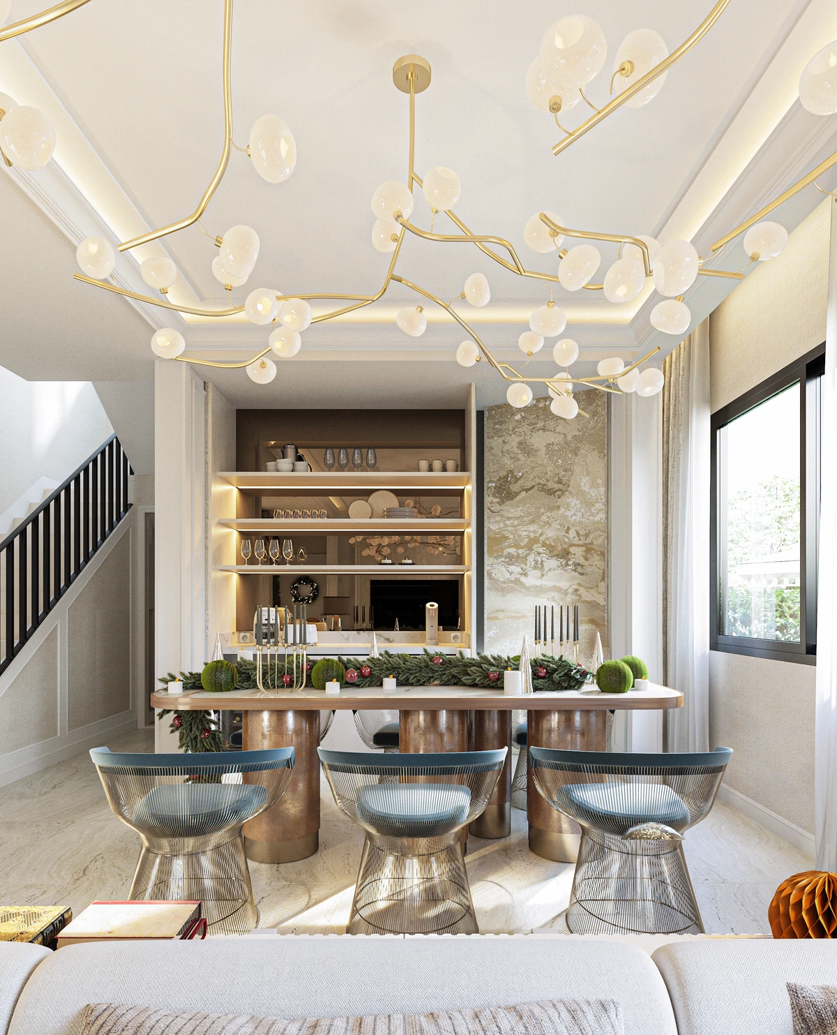 ออกแบบตกแต่งภายในบ้านจัดสรร โดย one nine one discreet luxury interior design