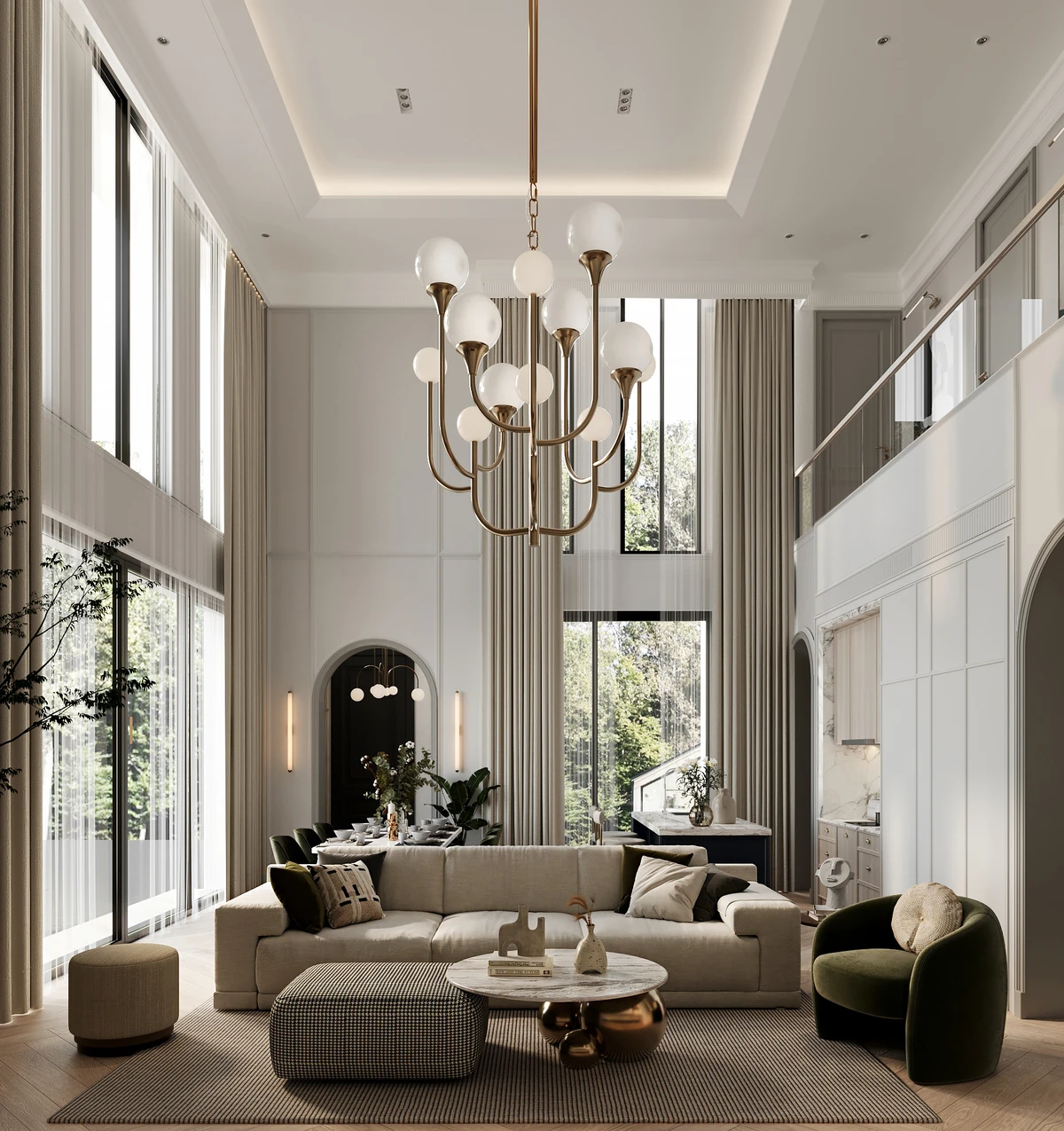 กระจก วัสดุตกแต่งภายในสไตล์ luxury