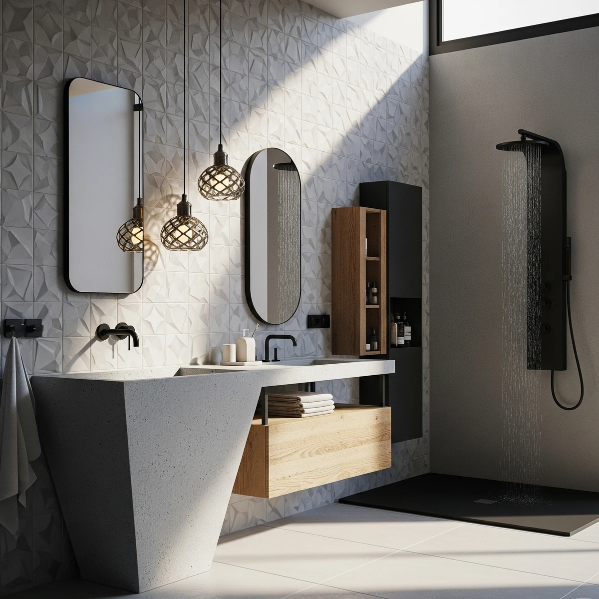 แบบห้องน้ำ modern creative