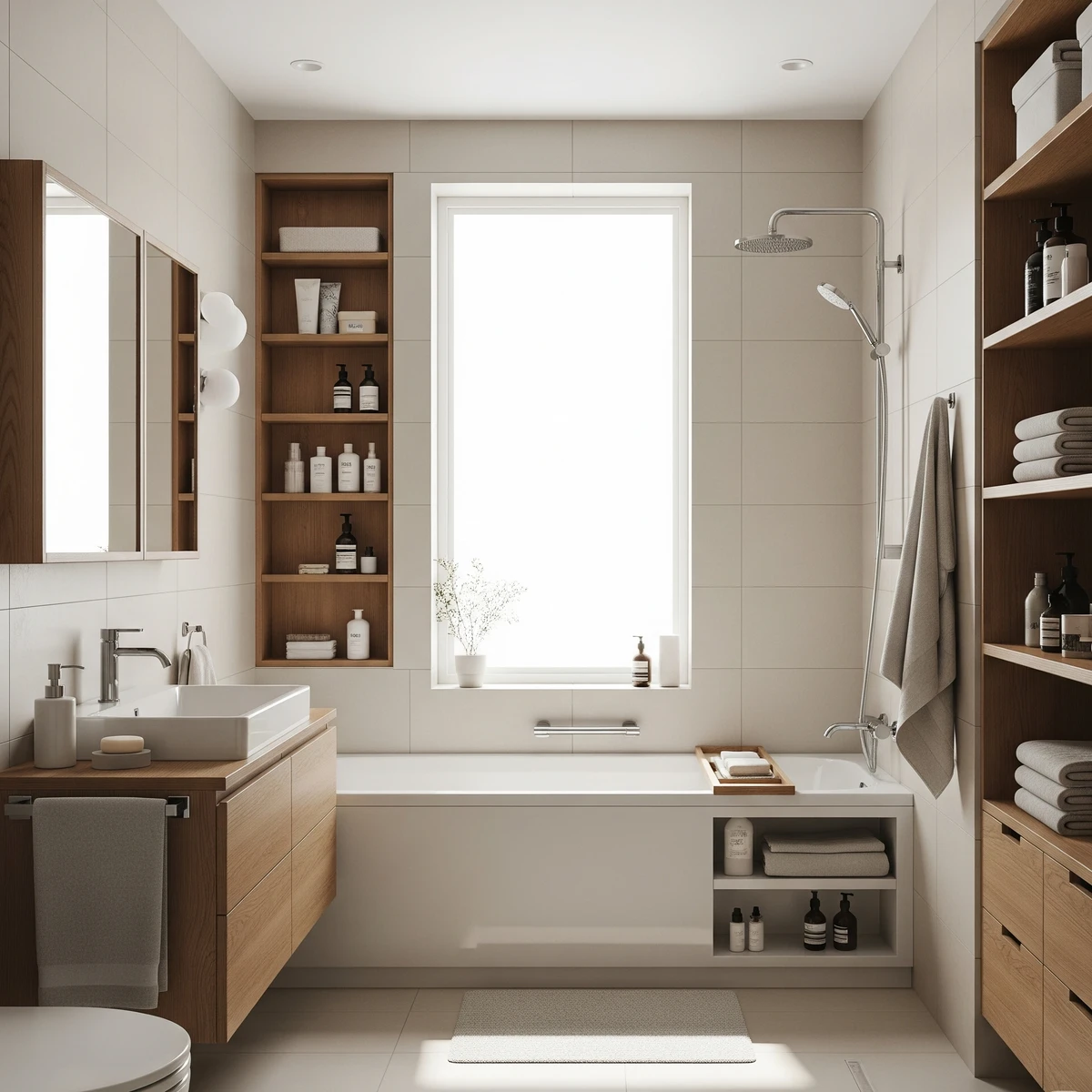 แบบห้องน้ำ modern muji