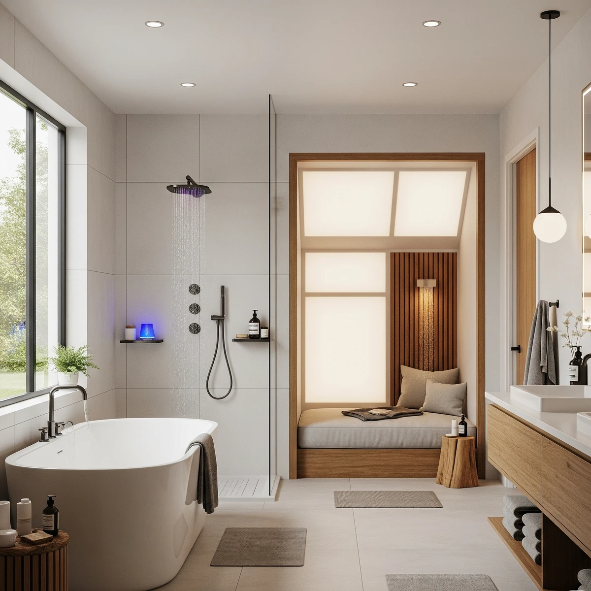 แบบห้องน้ำ modern wellness