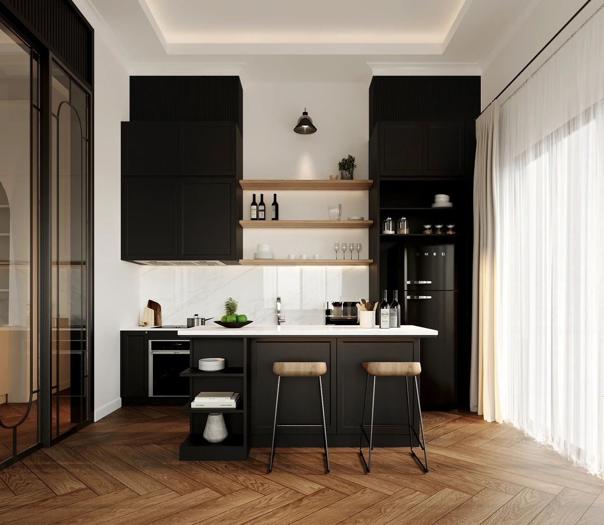 รับออกแบบตกแต่งภายในห้องกินข้าวโดย one nine one discreet luxury interior design