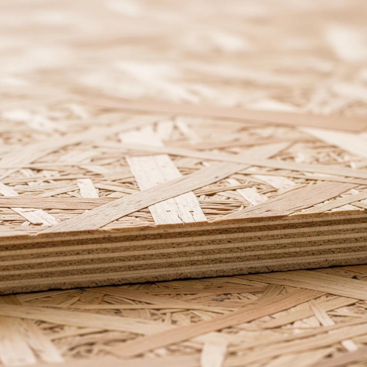 osb หรือ oriented strand board มีคุณสมบัติแข็งแรง ใช้ตกแต่งภายในบ้าน