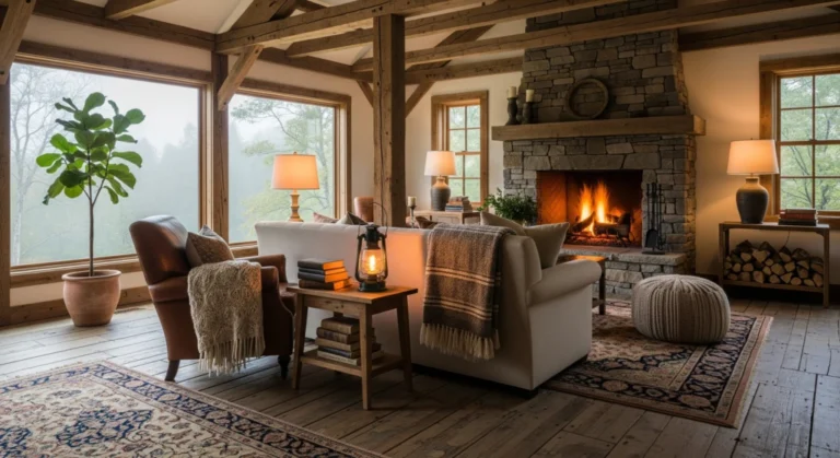 ไอเดียออกแบบตกแต่งภายในบ้าน rustic style สวย ๆ