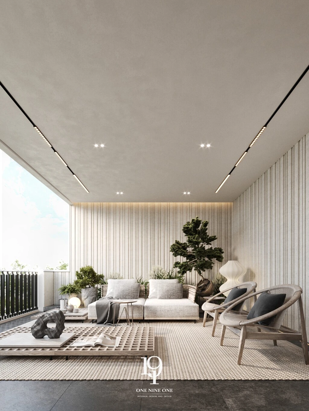 ตกแต่งระเบียงบ้านแบบ outdoor living 