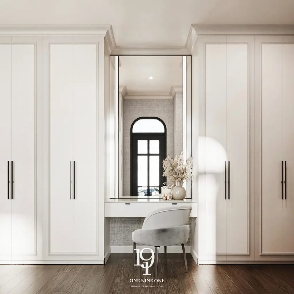 ออกแบบ walk in closet แบบ straight