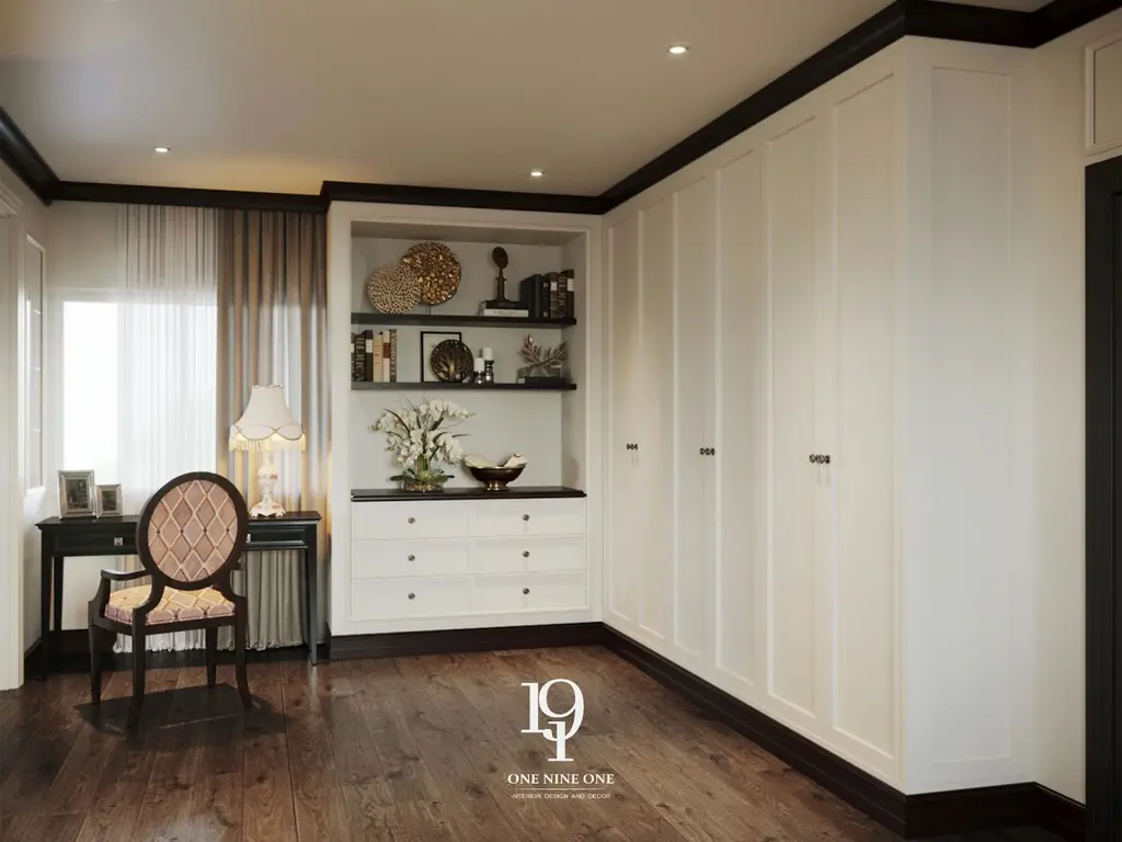 ออกแบบ walk in closet แบบ l shape