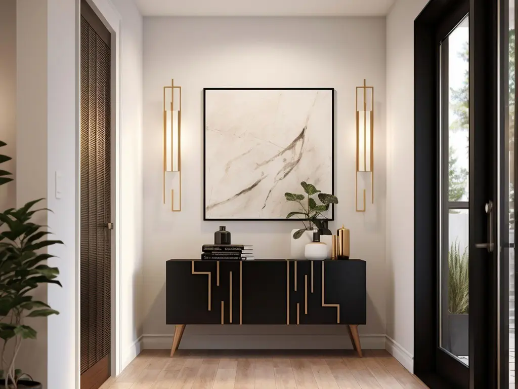 ออกแบบห้องโถง modern luxury หรูหราและโฉบเฉี่ยว