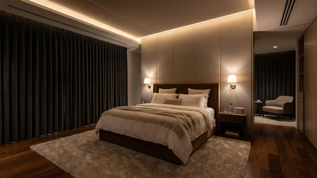 ตัวอย่างการออกแบบบ้านเพื่อการนอนตามหลัก sleep architecture
