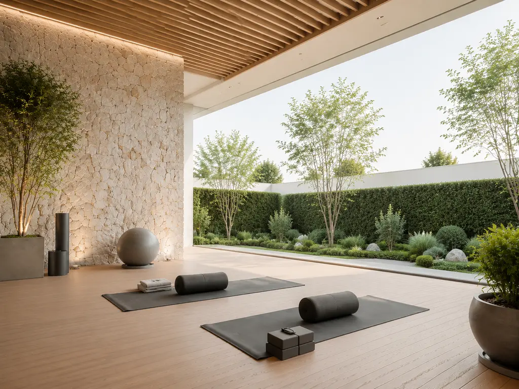 มุมโยคะในบ้านสไตล์ zen