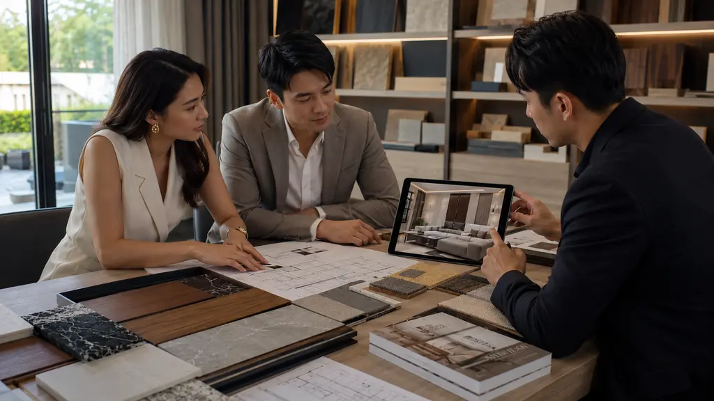 การปรึกษาและวางแผนดีไซน์เฟอร์นิเจอร์สั่งทำ