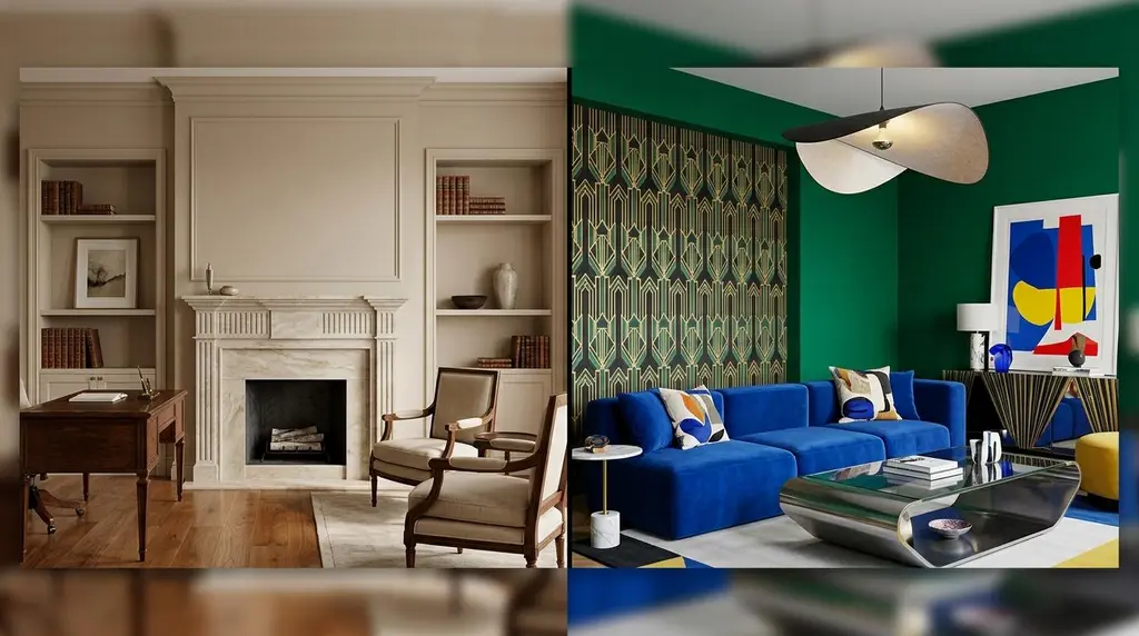 การเปรียบเทียบระหว่างการออกแบบ timeless interior และ trendy design