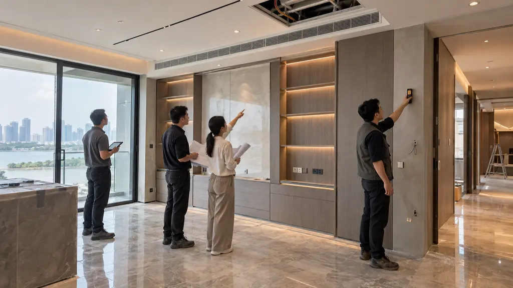 การวัดพื้นที่และประสานงานระบบก่อนผลิต built-in บ้านหรู